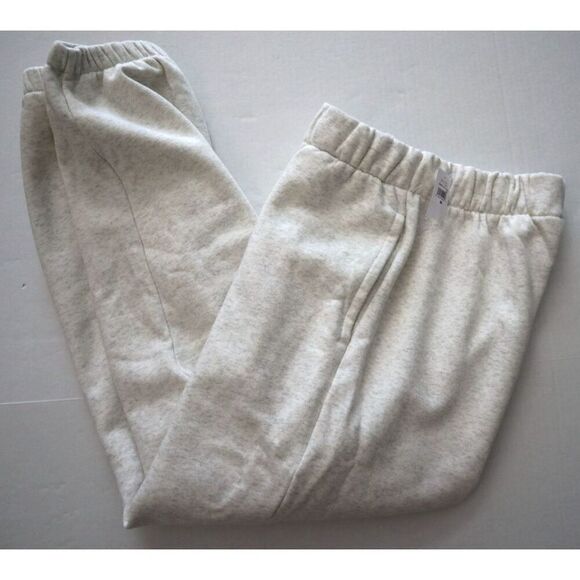 Gap 529031 Women's Sz Medium Pale Gray Heather Fleece Jogger Pants - Picture 8 of 10